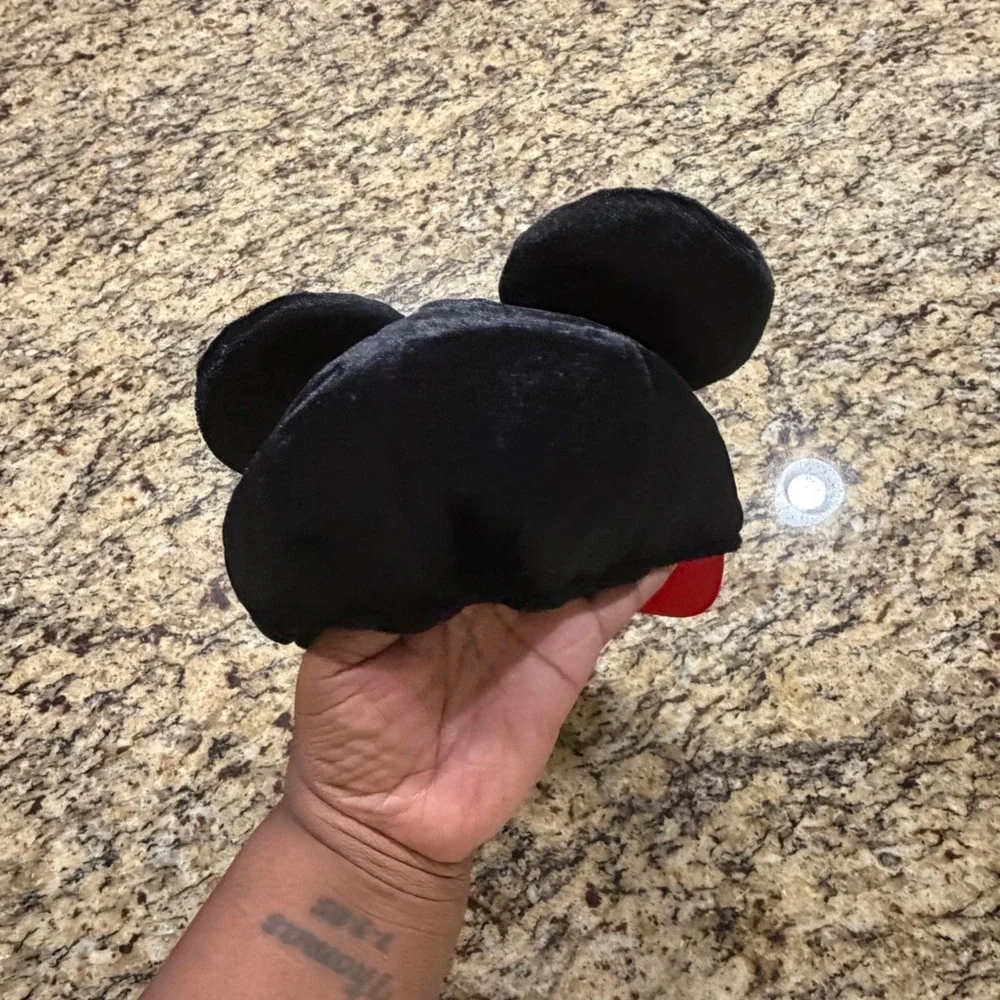 Disney Mickey Mouse Kids Character Hat with Plush Ears Red Black Costume Cap